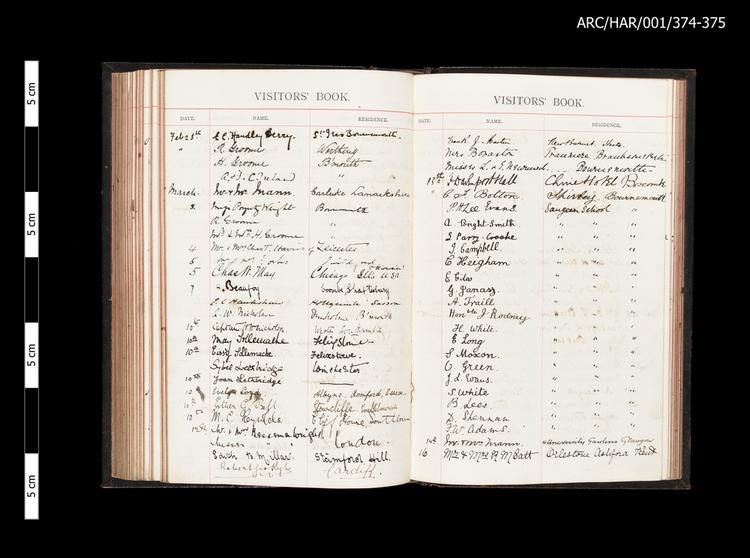 Image of Hart Museum Visitor Books