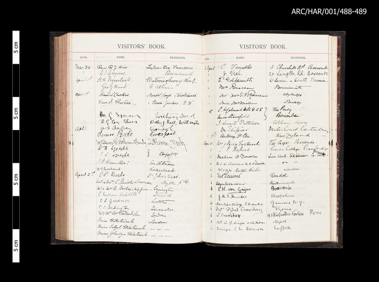 Image of Hart Museum Visitor Books