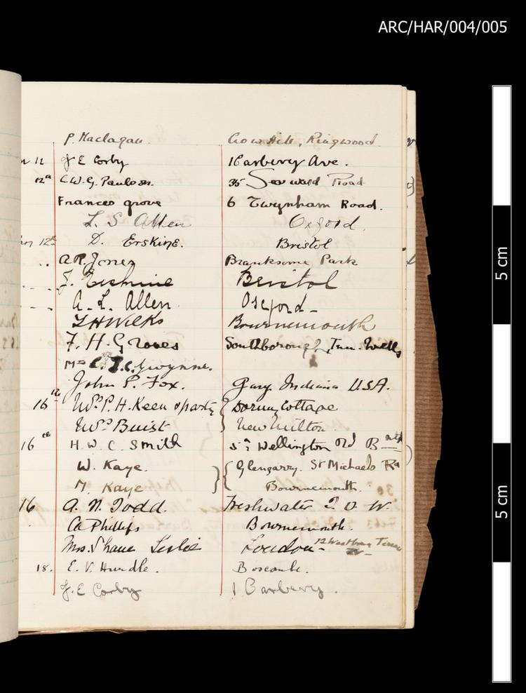 Image of Hart Museum Visitor Books