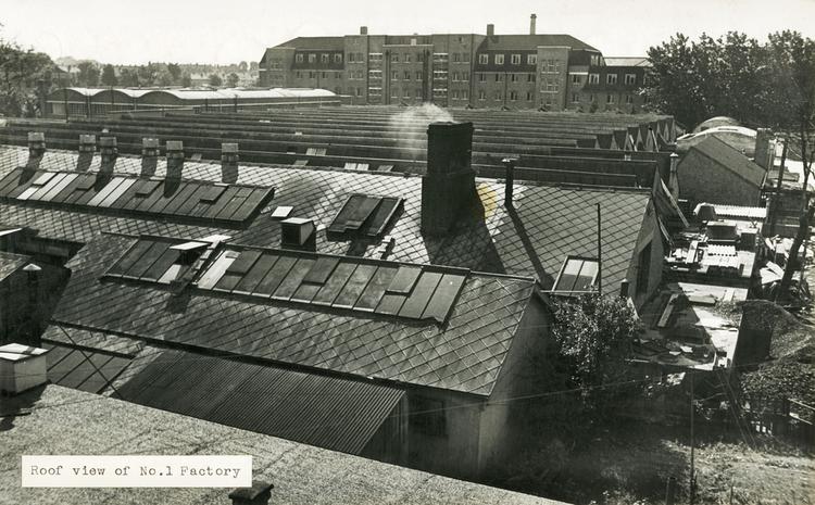 Image of Photograph of 'Roof view of No.1 Factory'