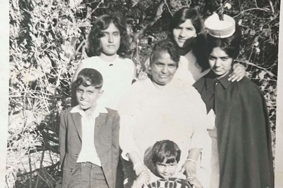 Courntey's great grandmother catherine with her family in 1966